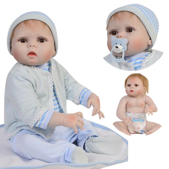 Bebes reborn Boy dolls 23"57cm full silicone reborn baby dolls for sale newborn boneca menino realista chidl gift toy dolls
Bebes reborn Boy dolls 23"57cm full silicone reborn baby dolls for sale newborn boneca menino realista chidl gift toy dolls