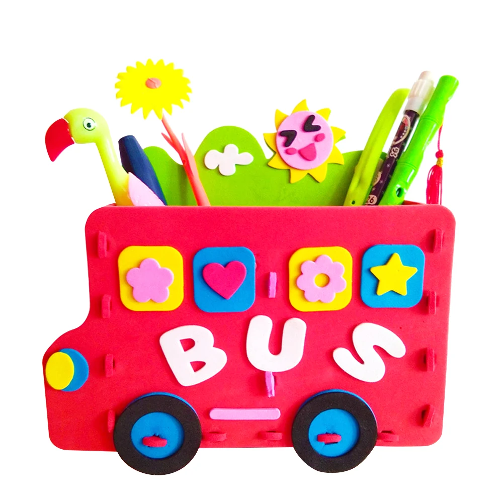 EVA Parent Child Activities DIY Pencil Holder Creative 3D PuzzleToys Handmade Pen Container Cute Early Educational
EVA Parent Child Activities DIY Pencil Holder Creative 3D PuzzleToys Handmade Pen Container Cute Early Educational