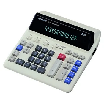 Sharp CS-2122H Plug Power LED Fluorescent Screen Computer Button Calculator Bank Financial Computer
Sharp CS-2122H Plug Power LED Fluorescent Screen Computer Button Calculator Bank Financial Computer