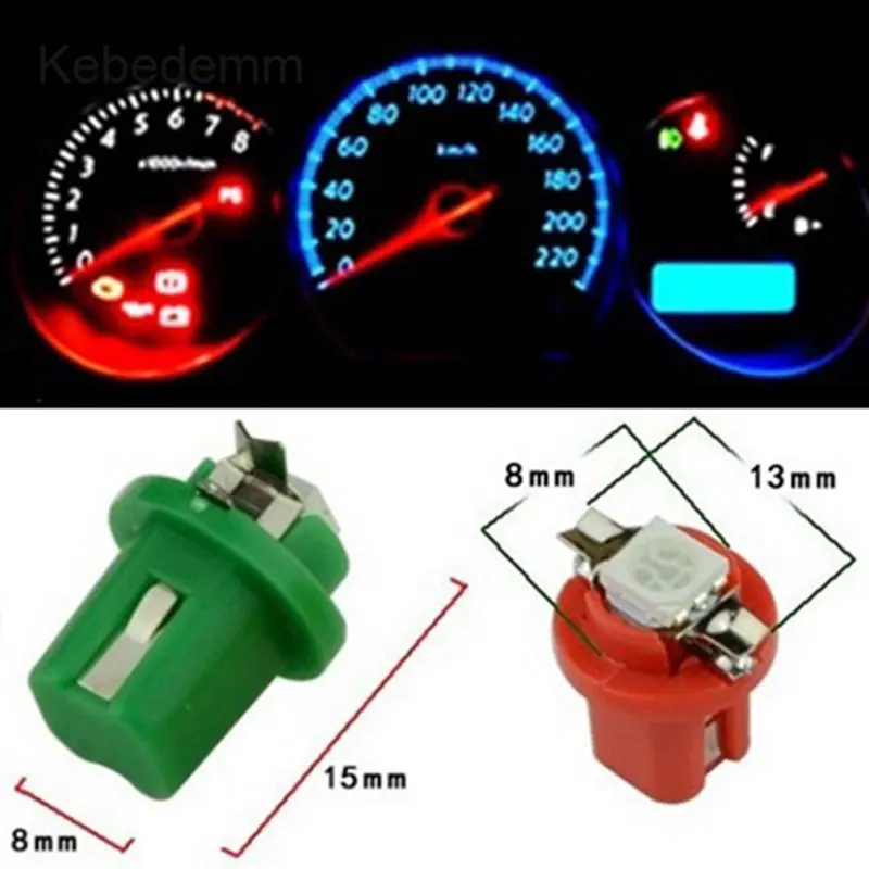kebedemm 10pcs Instrument lights Car Gauge colorful B8.5D 509T B8.5 5050 Led 1 SMD T5 Lamp Dash Bulb Dashboard instrument Light
kebedemm 10pcs Instrument lights Car Gauge colorful B8.5D 509T B8.5 5050 Led 1 SMD T5 Lamp Dash Bulb Dashboard instrument Light