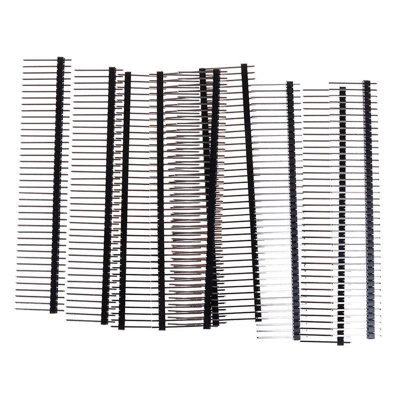 10PCS NEW 2.54mm Pin Header Connector 1x40P 19mm/21mm Single Row Male Breakable Same Length Golden Pin Rosh Wholesale
10PCS NEW 2.54mm Pin Header Connector 1x40P 19mm/21mm Single Row Male Breakable Same Length Golden Pin Rosh Wholesale