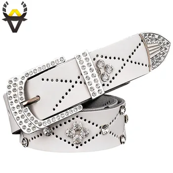 Fashion designer cow skin belts for women Genuine leather men belts luxury rhinestone unisex waist girdle for jeans Width 3.3 cm
Fashion designer cow skin belts for women Genuine leather men belts luxury rhinestone unisex waist girdle for jeans Width 3.3 cm