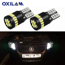 2x led t10 w5w luzes de folga luz estacionamento do carro para vw polo golf 4 5 6 7 gti passat b6 b5 jetta mk5 mk6 cc eos touareg besouro(China)