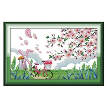 Joy Sunday chinese cross stitch Gentle breeze in spring DMC14CT11CTcottonfabric livingroom dininghall restaurant home painting
Joy Sunday chinese cross stitch Gentle breeze in spring DMC14CT11CTcottonfabric livingroom dininghall restaurant home painting