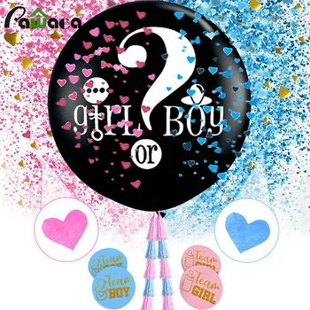 36 Inch Gender Reveal Balloon Girl or Boy Black Latex Balloon Stickers Confetti Tassel Baby Shower Gender Reveal Party Supplies
36 Inch Gender Reveal Balloon Girl or Boy Black Latex Balloon Stickers Confetti Tassel Baby Shower Gender Reveal Party Supplies