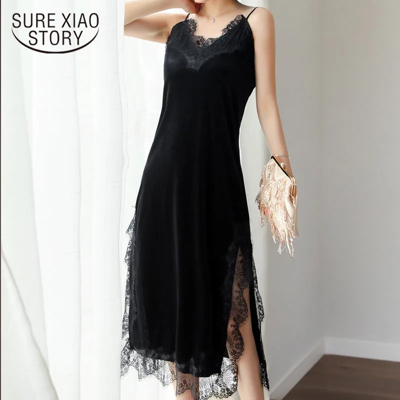 new sexy club women party dress lace stitching velvet dress with shoulder-straps elastic Bodycon black dresses 2224 50
new sexy club women party dress lace stitching velvet dress with shoulder-straps elastic Bodycon black dresses 2224 50