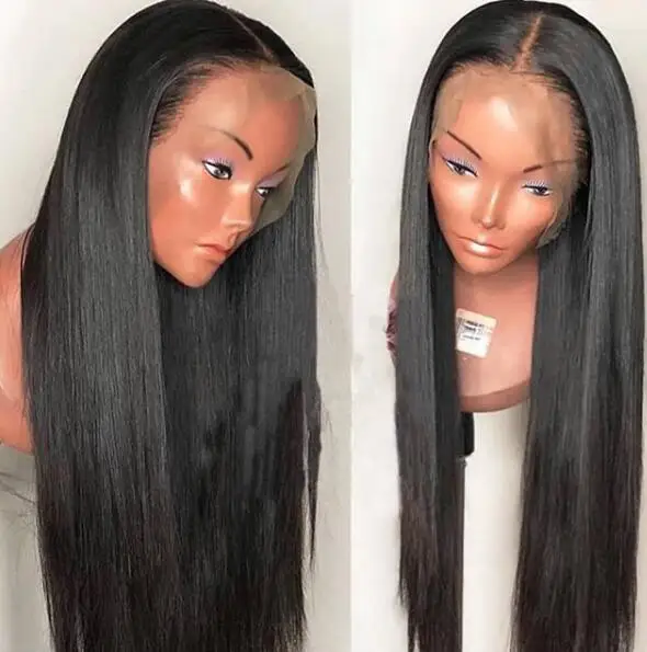 Black 360 Lace Frontal Wig With Baby Hair Preplucked Brazilian Remy Lace Front Human Hair Wig 130-150% Straight 360 Lace Wig
Black 360 Lace Frontal Wig With Baby Hair Preplucked Brazilian Remy Lace Front Human Hair Wig 130-150% Straight 360 Lace Wig