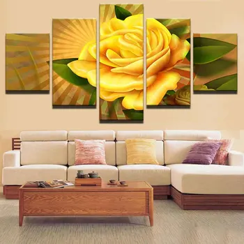 Painting Print Poster HD Art Framework 5 Pieces/Pcs Yellow Flowers Canvas Wall Modular Pictures For Living Kids Room Decorative
Painting Print Poster HD Art Framework 5 Pieces/Pcs Yellow Flowers Canvas Wall Modular Pictures For Living Kids Room Decorative