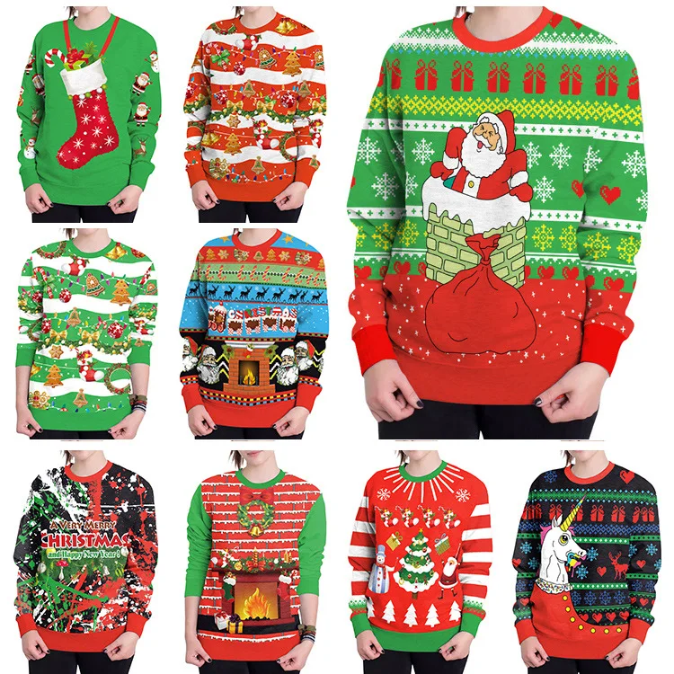 New Arrival Stylish Unisex Christmas Sweatershirt Men Women Santa Xmas Christmas Novelty Ugly Warm Sweater Female Tops Clothes
New Arrival Stylish Unisex Christmas Sweatershirt Men Women Santa Xmas Christmas Novelty Ugly Warm Sweater Female Tops Clothes