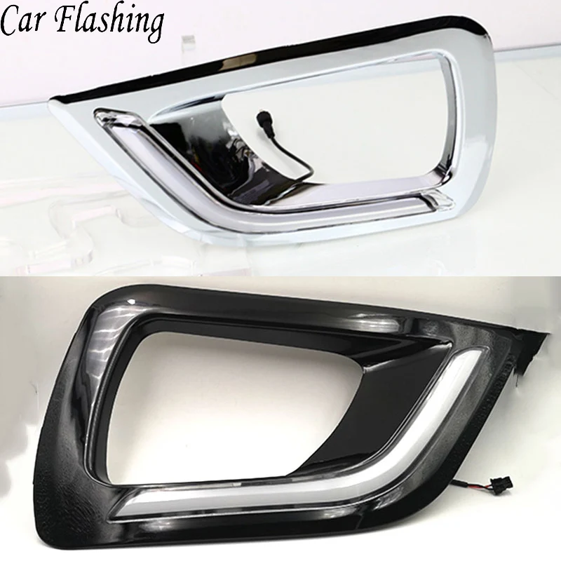 Car Flashing 2Pcs LED DRL Daytime Running Light for Nissan Navara NP300 2015 2016 2017 2018 Driving lights with Turn Signal Lamp
Car Flashing 2Pcs LED DRL Daytime Running Light for Nissan Navara NP300 2015 2016 2017 2018 Driving lights with Turn Signal Lamp
