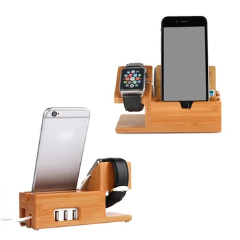Besegad Wood Charging Charger Station Dock Stand Holder w/ 3 USB Hub Port for Apple Watch iWatch iPhone X 8 7 6 6s Plus 5 5s 
Besegad Wood Charging Charger Station Dock Stand Holder w/ 3 USB Hub Port for Apple Watch iWatch iPhone X 8 7 6 6s Plus 5 5s