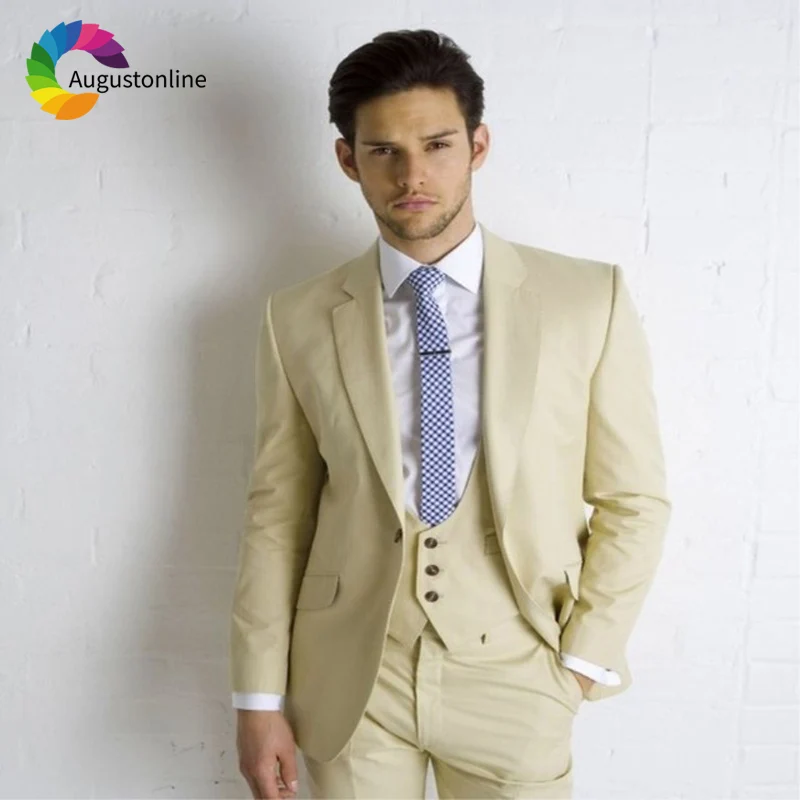 Champagne Men Suits Wedding Slim Fit Groom Blazer Tuxedos Prom Suits 3 Pieces (Jacket+Pants+Vest) Bridegroom Prom
Champagne Men Suits Wedding Slim Fit Groom Blazer Tuxedos Prom Suits 3 Pieces (Jacket+Pants+Vest) Bridegroom Prom