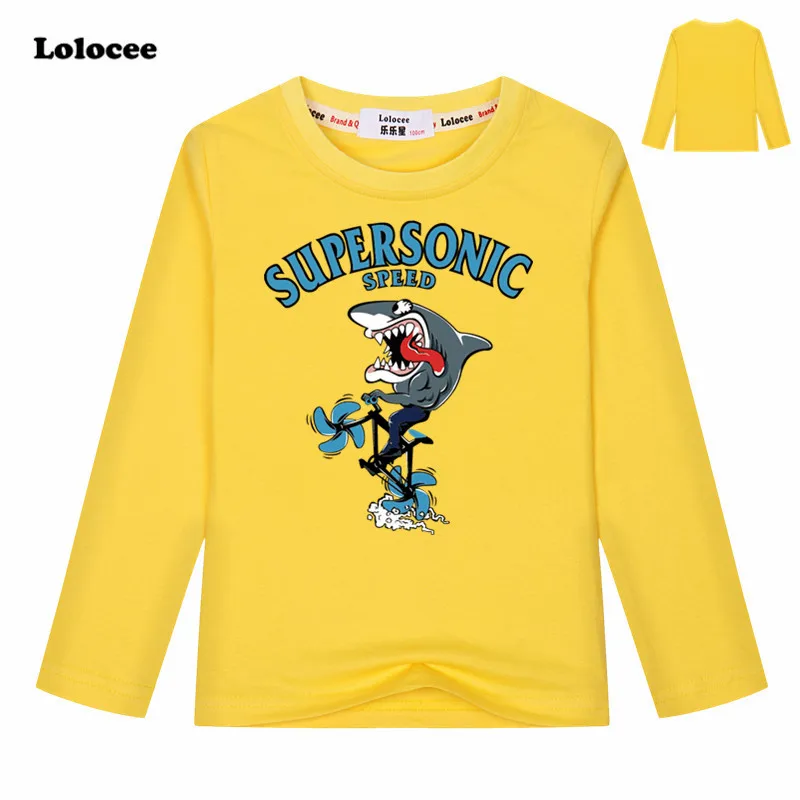 Shark Pattern Kids T-shirts For Girls Children T Shirts For Boys Long Sleeve Tops Baby Blouses O-neck tshirt Cotton Clothing
Shark Pattern Kids T-shirts For Girls Children T Shirts For Boys Long Sleeve Tops Baby Blouses O-neck tshirt Cotton Clothing