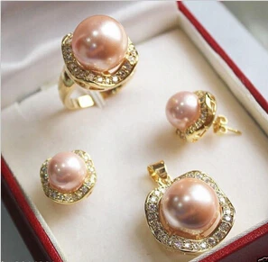 Miss charm Jew.372 10mm &14mm Pink South sea Shell Pearl Earrings Necklace Ring Set (A0423)
Miss charm Jew.372 10mm &14mm Pink South sea Shell Pearl Earrings Necklace Ring Set (A0423)