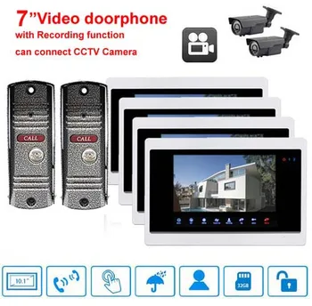 XinSiL 7"Luxury Video Door Phone Intercom System Doorbell Touch-Key Monitor w/t SD Card Slot,Support 2-Way CCTV Camera/Alarm 2V4
XinSiL 7"Luxury Video Door Phone Intercom System Doorbell Touch-Key Monitor w/t SD Card Slot,Support 2-Way CCTV Camera/Alarm 2V4