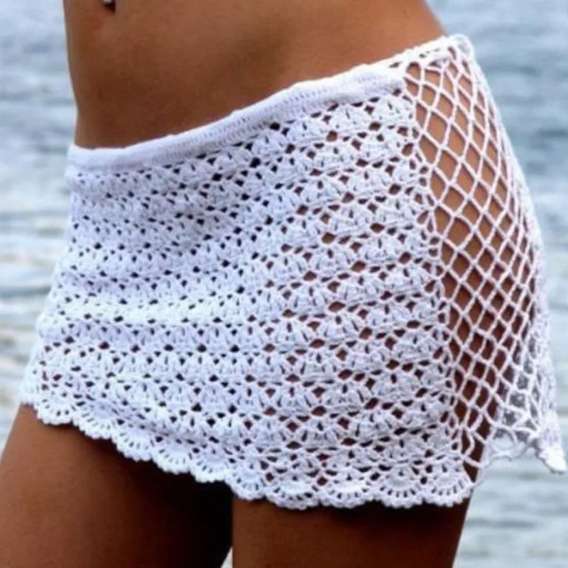 Summer New Crochet Bikini Bottom Sexy Women Hollow Up Floral White Swimwear Bathing Suit High Waist Summer Beach Wrap Skirt
Summer New Crochet Bikini Bottom Sexy Women Hollow Up Floral White Swimwear Bathing Suit High Waist Summer Beach Wrap Skirt