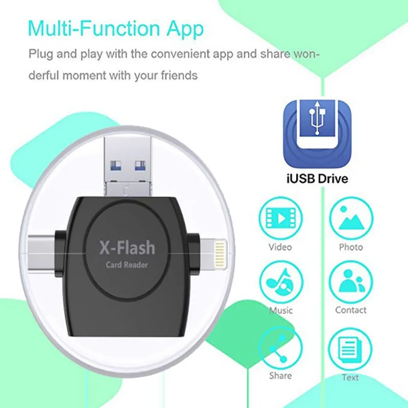 Universal 4 in 1 Micro SD Card Reader Memory Card Camera Reader Adapter for iPhone X iPad SAMSUNG GALAXY HUAWEI XIAOMI ONEPLUS
Universal 4 in 1 Micro SD Card Reader Memory Card Camera Reader Adapter for iPhone X iPad SAMSUNG GALAXY HUAWEI XIAOMI ONEPLUS