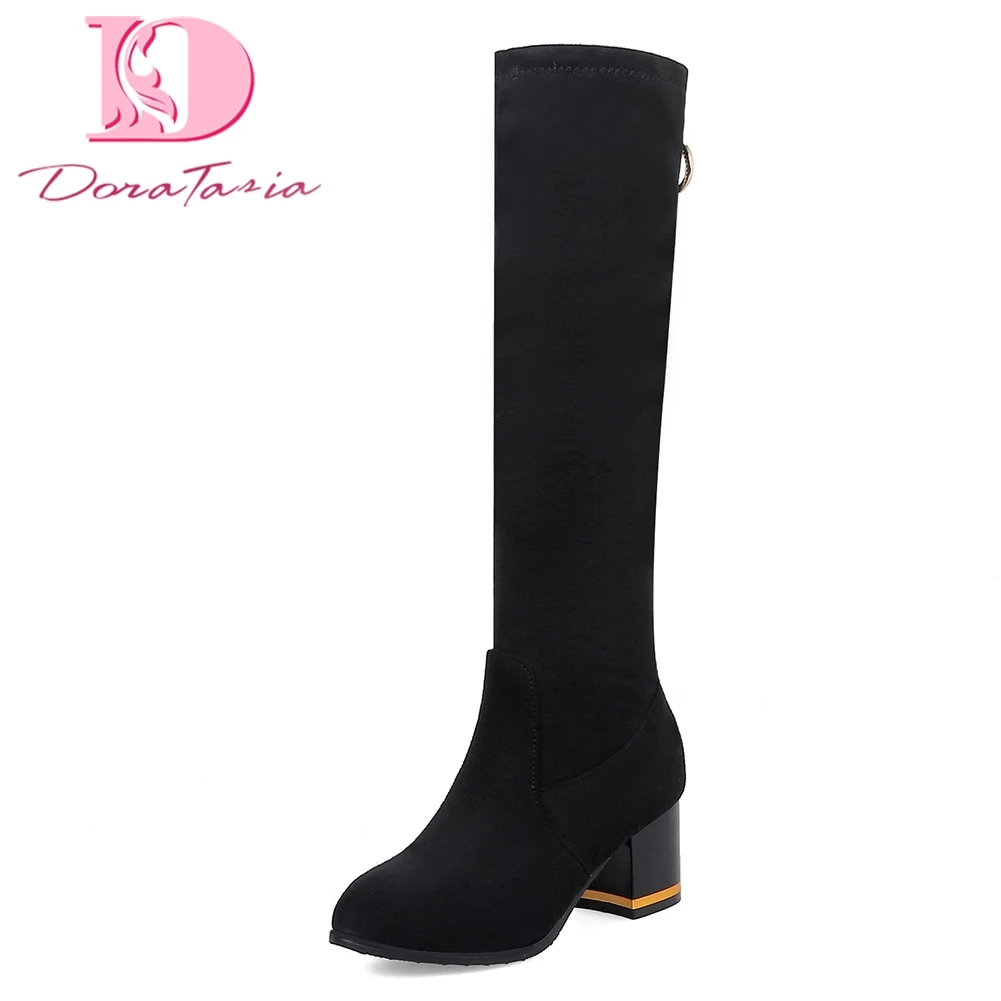 Doratasia Wholesale 2018 Large Size 32-43 Winter riding boots Fashion Boots Women Shoes Woman Chunky Heels Knee-High Boots Woman 
Doratasia Wholesale 2018 Large Size 32-43 Winter riding boots Fashion Boots Women Shoes Woman Chunky Heels Knee-High Boots Woman