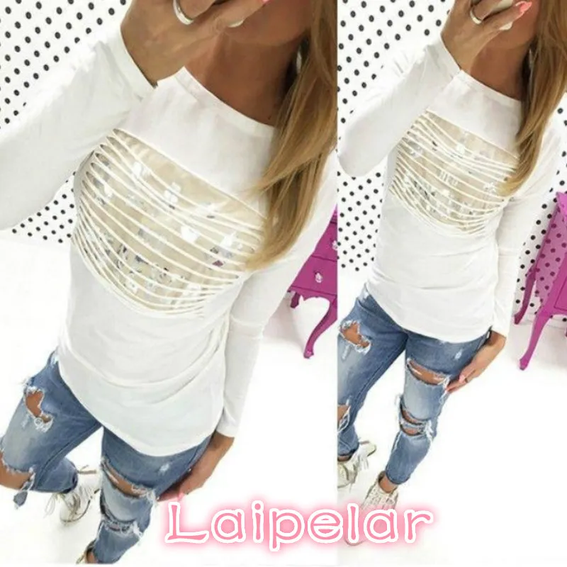 2018 sexy Women New Style Fashion Hot Ladies Hollow Out Long Sleeve Shirt Casual Loose Tops Blouse Laipelar
2018 sexy Women New Style Fashion Hot Ladies Hollow Out Long Sleeve Shirt Casual Loose Tops Blouse Laipelar