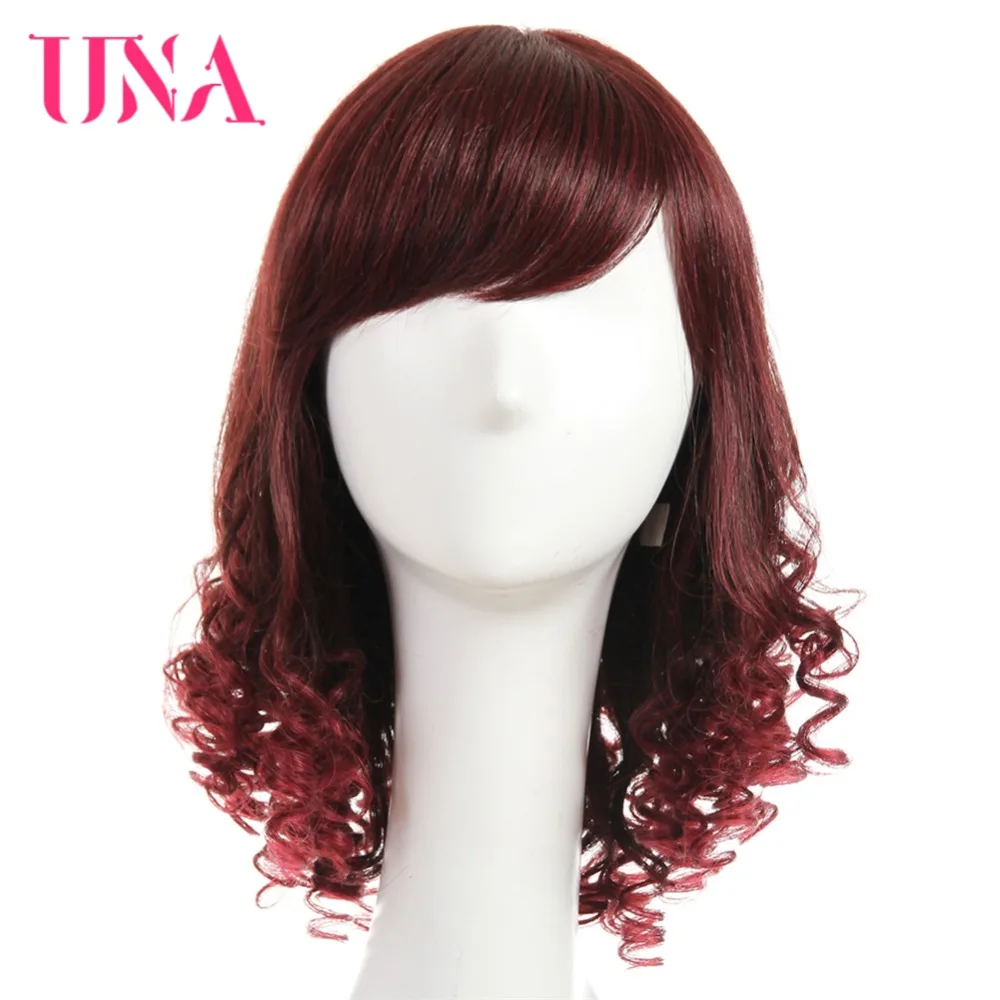 UNA Brazilian Funmi Curly Human Hair Wigs Non-Remy Hair 14" Wig Mono Web Top Color #1 #1B #2 #4 #27 #30 #33 #99J #BUG #350 #2/33
UNA Brazilian Funmi Curly Human Hair Wigs Non-Remy Hair 14" Wig Mono Web Top Color #1 #1B #2 #4 #27 #30 #33 #99J #BUG #350 #2/33