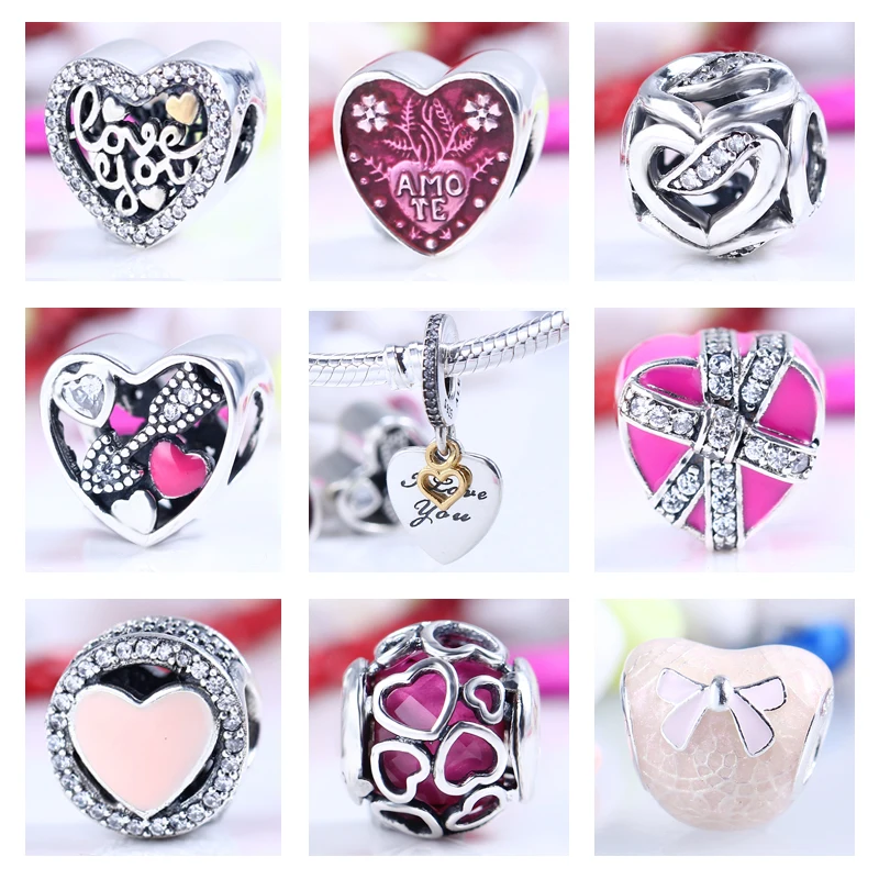 2017 Valentie's Day Authentic 925 Sterling Silver Jewelry Beads Charms Fit Pandora Bracelet Bangle DIY Original Jewelry Making
2017 Valentie's Day Authentic 925 Sterling Silver Jewelry Beads Charms Fit Pandora Bracelet Bangle DIY Original Jewelry Making