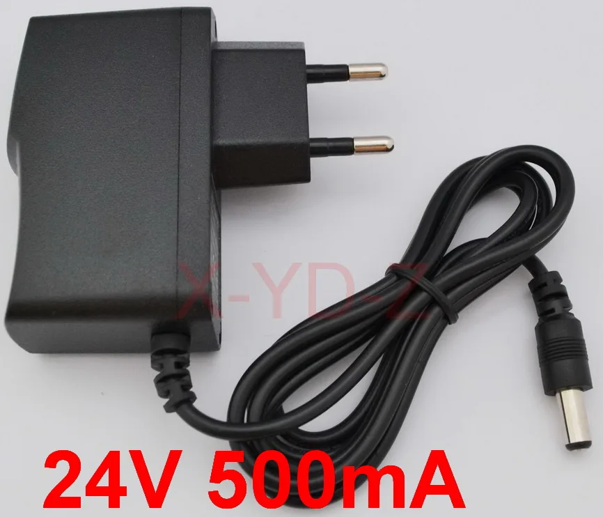 100PCS 24V 500mA High quality, IC program AC 100V-240V Converter Adapter DC 0.5A Power Supply EU Plug DC plug 5.5mmx2.1-2.5mm
100PCS 24V 500mA High quality, IC program AC 100V-240V Converter Adapter DC 0.5A Power Supply EU Plug DC plug 5.5mmx2.1-2.5mm