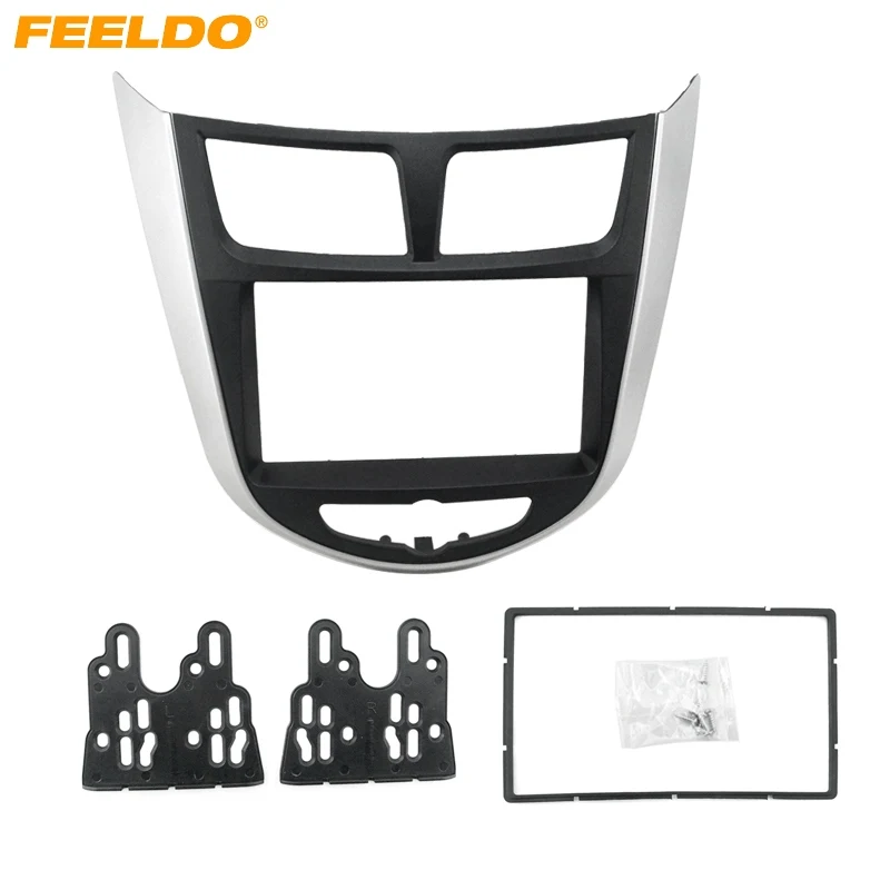 FEELDO 2Din Car Refitting DVD Frame Panel Dash Kit Fascia Radio Audio Frame for HYUNDAI VERNA/I25/Accent/Solaris
FEELDO 2Din Car Refitting DVD Frame Panel Dash Kit Fascia Radio Audio Frame for HYUNDAI VERNA/I25/Accent/Solaris