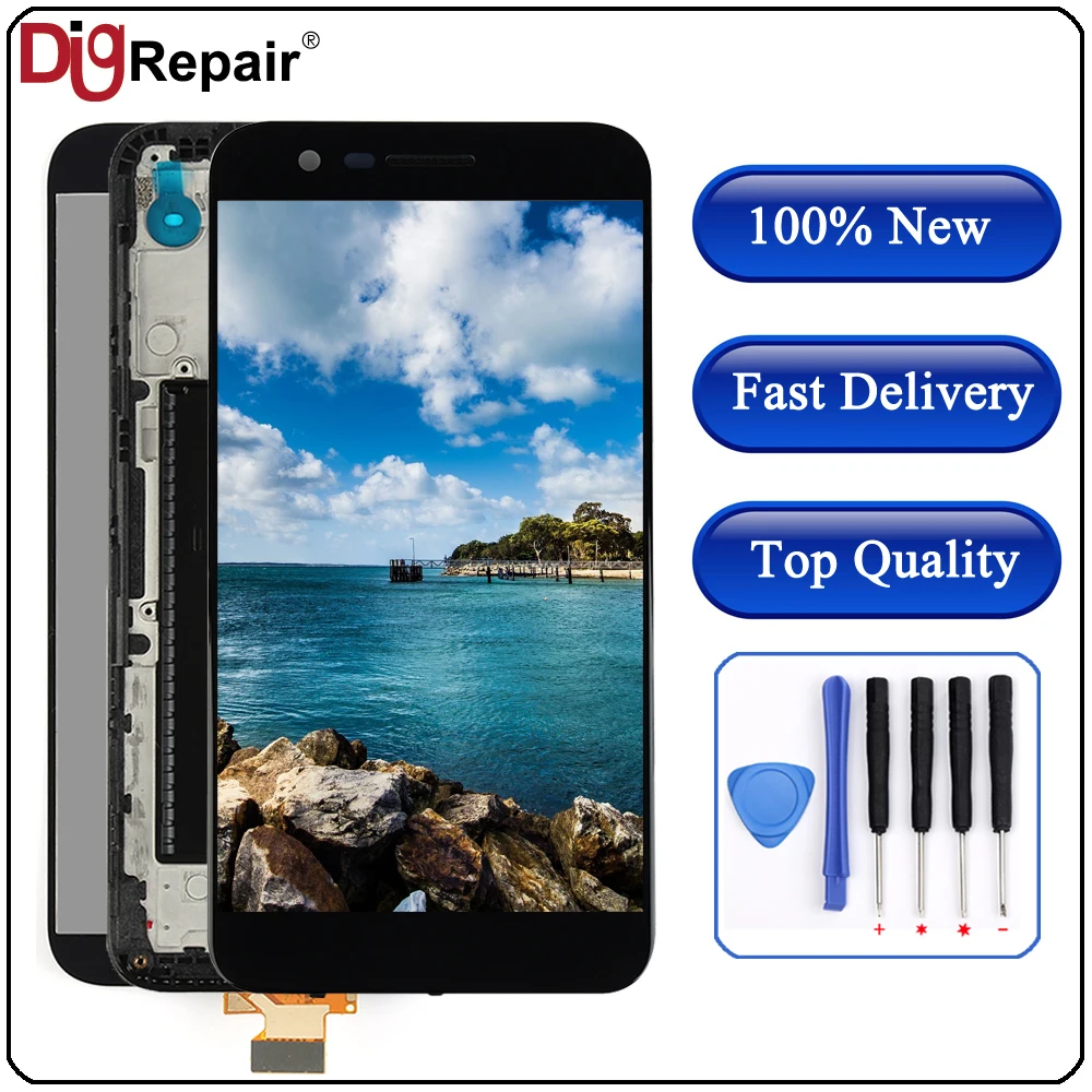For LG K10 2017 LCD Touch Screen Digitizer with Frame For LG K10 2017 Display M250 M250N M250E M250DS Replacement Parts tested
For LG K10 2017 LCD Touch Screen Digitizer with Frame For LG K10 2017 Display M250 M250N M250E M250DS Replacement Parts tested