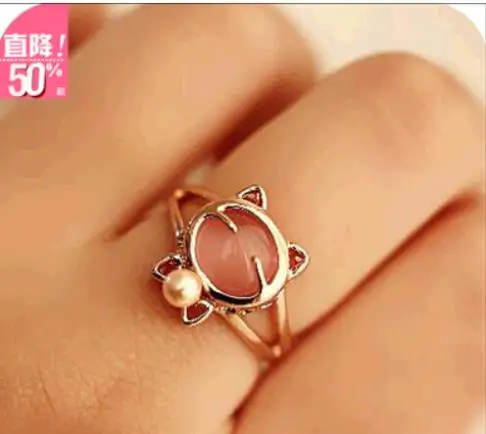 OMH wholesale pink white fashion of the tie pearl kitten MOE to detonation smiling cat alloy ring for women JZ62
OMH wholesale pink white fashion of the tie pearl kitten MOE to detonation smiling cat alloy ring for women JZ62