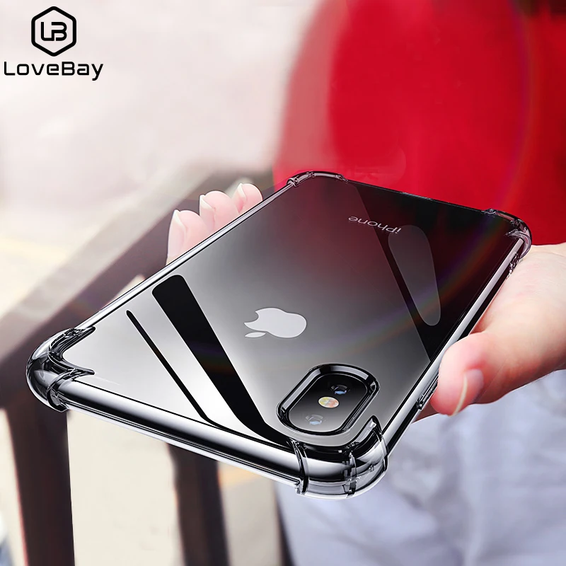 Lovebay Clear Transparent Phone Case For iPhone 11 Pro X XR XS Max 7 8 Plus 6 6s Soft TPU Airbag Anti-fall Textured Back Cover
Lovebay Clear Transparent Phone Case For iPhone 11 Pro X XR XS Max 7 8 Plus 6 6s Soft TPU Airbag Anti-fall Textured Back Cover