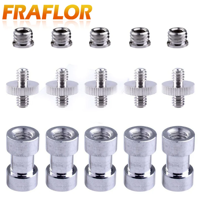 15pieces Camera DSLR SLR 1/4" Male to 3/8" Male Threaded Metal Screw Adapter Kit For Camera Tripod Stand Mount Accessories
15pieces Camera DSLR SLR 1/4" Male to 3/8" Male Threaded Metal Screw Adapter Kit For Camera Tripod Stand Mount Accessories