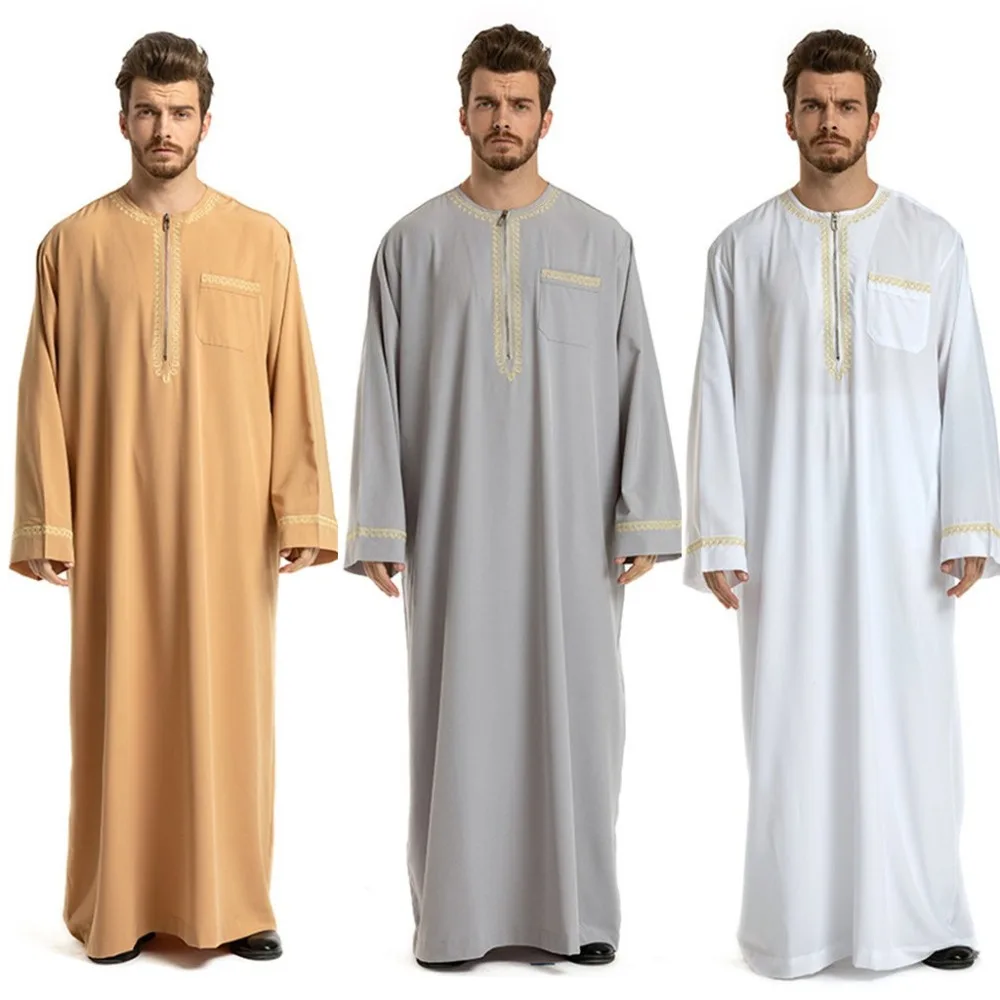 Abaya Ramadan Men Ethnic Robes Short Sleeve Islamic Muslim Middle East Maxi Dress Kaftan islamic clothing caftan marocain 2019
Abaya Ramadan Men Ethnic Robes Short Sleeve Islamic Muslim Middle East Maxi Dress Kaftan islamic clothing caftan marocain 2019