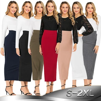 Women Long Skirt Faldas Mujer Moda 2019 Abaya Musulmane High Waist Bodycon Pencil Midi Skirts Womens Clothing Cotton Jupe Femme
Women Long Skirt Faldas Mujer Moda 2019 Abaya Musulmane High Waist Bodycon Pencil Midi Skirts Womens Clothing Cotton Jupe Femme