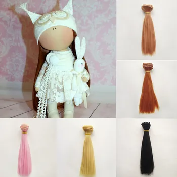 Doll Accessories 25*100CM Natural Color Straight Hair Extensions for BJD/SD/Pullip/Blyth/American Doll DIY Handmade Doll Wig
Doll Accessories 25*100CM Natural Color Straight Hair Extensions for BJD/SD/Pullip/Blyth/American Doll DIY Handmade Doll Wig