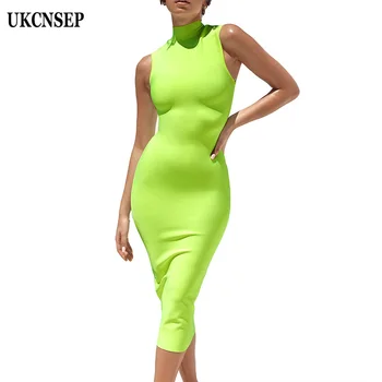 UKCNSEP 2020 New Arrival Summer Women High Neck Bandage Dress Sexy Sleeveless Knee Length Celebrity Evening Party Dress Vestidos 
UKCNSEP 2020 New Arrival Summer Women High Neck Bandage Dress Sexy Sleeveless Knee Length Celebrity Evening Party Dress Vestidos