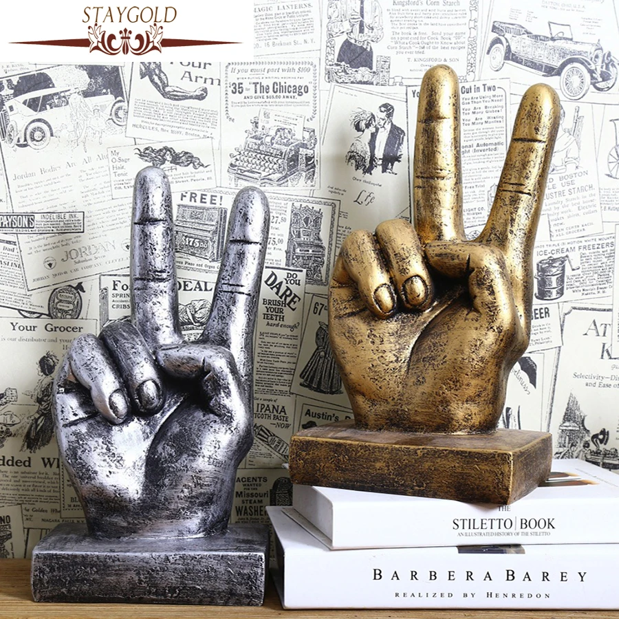 STAYGOLD Statues For Decorati European Style Finger Shape Craft Sculpture Artesanato Manualidades Enfeites Para Casa Decoracao
STAYGOLD Statues For Decorati European Style Finger Shape Craft Sculpture Artesanato Manualidades Enfeites Para Casa Decoracao