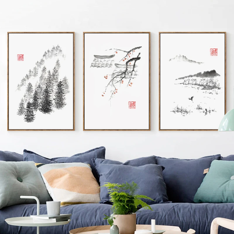 Abstract Chinese Style Ink Landscape A4 A3 Canvas Art Painting Print Poster Picture Wall Living Room Home Decoration Murals
Abstract Chinese Style Ink Landscape A4 A3 Canvas Art Painting Print Poster Picture Wall Living Room Home Decoration Murals