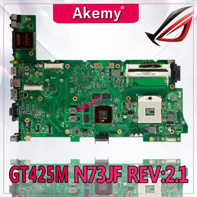Akemy Original Laptop Motherboard for ASUS N73JN N73JG N73JQ N73JF REV:2.1 60-NZYMB1100-C14 Mainboard 2 RAM slots 100% tested
Akemy Original Laptop Motherboard for ASUS N73JN N73JG N73JQ N73JF REV:2.1 60-NZYMB1100-C14 Mainboard 2 RAM slots 100% tested