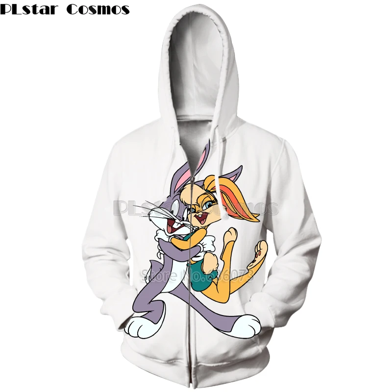 PLstar Cosmos Drop shipping 2019 New Fashion Men Women Zipper hoodies Bugs Bunny cartoon Print Unisex Casual Hooded jacket
PLstar Cosmos Drop shipping 2019 New Fashion Men Women Zipper hoodies Bugs Bunny cartoon Print Unisex Casual Hooded jacket