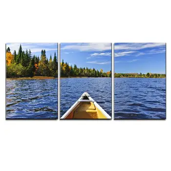 3 Piece Canvas Wall Art - Bow of Canoe on Lake of Two Rivers, Ontario, Canada Print on Canvas Ready to Hang Drop shipping
3 Piece Canvas Wall Art - Bow of Canoe on Lake of Two Rivers, Ontario, Canada Print on Canvas Ready to Hang Drop shipping