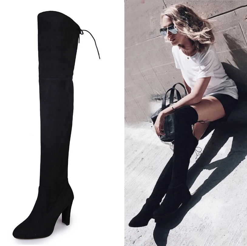 EOEODOIT Women Long Boots Suede High Heels Block Heel Pointed Toe Over knee Thigh Boto Autumn Winter Stocking Pumps Booties 8cm
EOEODOIT Women Long Boots Suede High Heels Block Heel Pointed Toe Over knee Thigh Boto Autumn Winter Stocking Pumps Booties 8cm