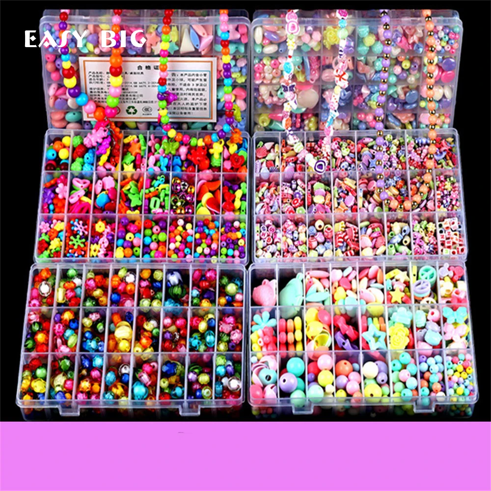 EASY BIG Colorful DIY Bracelet Toys For Girl Jewelry Making Kids Hama Beads Set Educational 3D Puzzle Beads Toys Puzzle TH0034
EASY BIG Colorful DIY Bracelet Toys For Girl Jewelry Making Kids Hama Beads Set Educational 3D Puzzle Beads Toys Puzzle TH0034