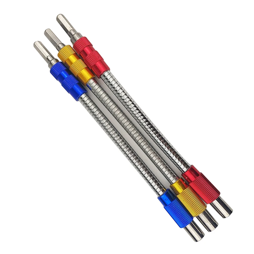 Colored Universal Metal Flexible Shaft Extension Rod Drill Bits Connecting Rod Multi-angle Electric Screwdriver Hose 200mm
Colored Universal Metal Flexible Shaft Extension Rod Drill Bits Connecting Rod Multi-angle Electric Screwdriver Hose 200mm