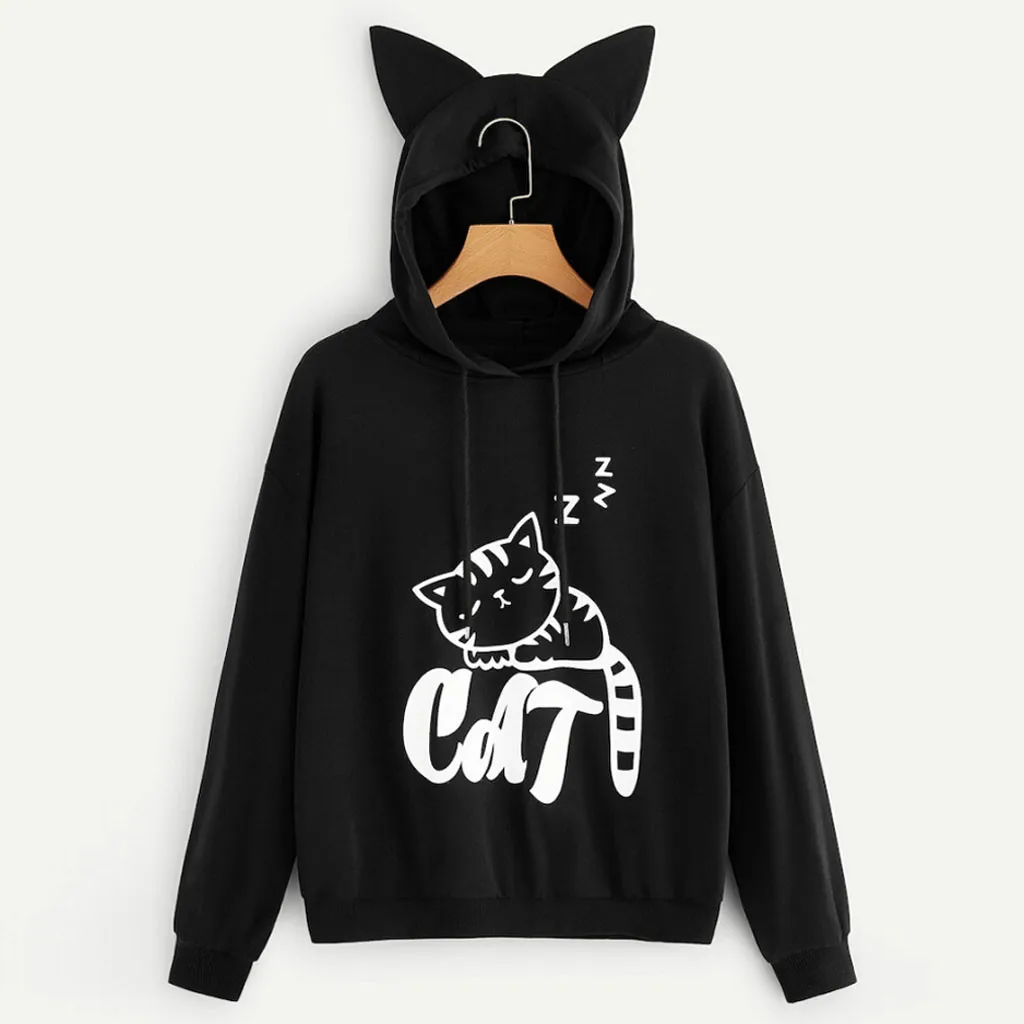 Autumn NEW Arrival Plus Size Womens Casual Cat Print Long Sleeve Hoodie Sweatshirt Hooded Pullover Tops Blouse Freeship свитер
Autumn NEW Arrival Plus Size Womens Casual Cat Print Long Sleeve Hoodie Sweatshirt Hooded Pullover Tops Blouse Freeship свитер