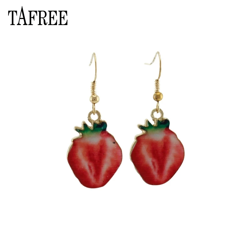 TAFREE Fruit Dangle Earrings for women fashion Strawberry,Tomatoes,Orange,Kiwifruit Charms Earrings wholesale Jewelry
TAFREE Fruit Dangle Earrings for women fashion Strawberry,Tomatoes,Orange,Kiwifruit Charms Earrings wholesale Jewelry