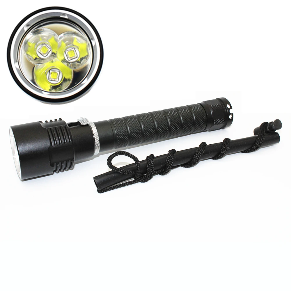 4000LM LED 3x XM-L2 Scuba Diving Flashlight Diver Lamp Torch 100M Underwater Waterproof LED Flash Light Lantern Torch
4000LM LED 3x XM-L2 Scuba Diving Flashlight Diver Lamp Torch 100M Underwater Waterproof LED Flash Light Lantern Torch