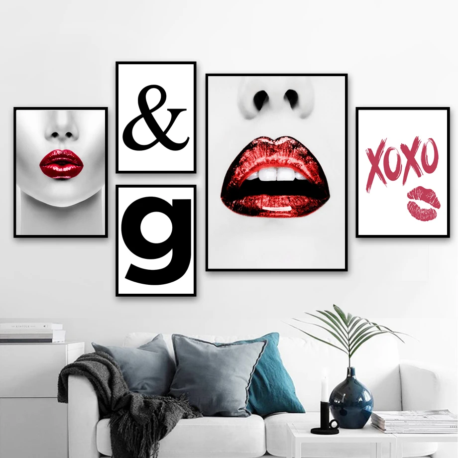 Fashion Woman Lip Xoxo Wall Art Canvas Painting Nordic Posters And Prints Wall Pictures For Living Room Girl Bedroom Home Decor
Fashion Woman Lip Xoxo Wall Art Canvas Painting Nordic Posters And Prints Wall Pictures For Living Room Girl Bedroom Home Decor