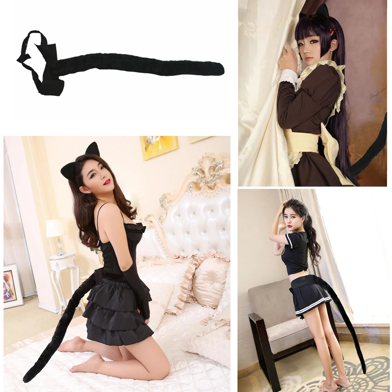 New Plush Long Cat Tail Costume Decor Tail Decor Black For Halloween Party Cosplay
New Plush Long Cat Tail Costume Decor Tail Decor Black For Halloween Party Cosplay