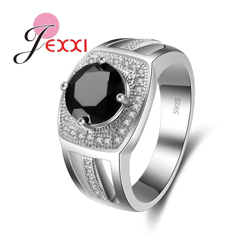 JEXXI Cool Trendy Jewelry New Fashion Black Stone 925 Stamp Sterling Silver Rhinestone Ring Men Women Personality Accessories
JEXXI Cool Trendy Jewelry New Fashion Black Stone 925 Stamp Sterling Silver Rhinestone Ring Men Women Personality Accessories