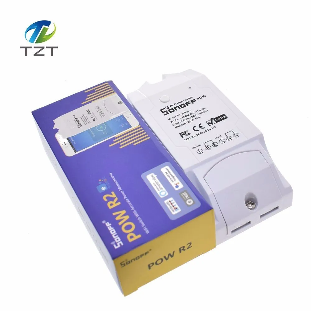 Sonoff Pow R2 15A 3500W Wifi Smart Switch Higher Accuracy Power Consumption Measure Monitor Current Energy Usage Work With Alexa
Sonoff Pow R2 15A 3500W Wifi Smart Switch Higher Accuracy Power Consumption Measure Monitor Current Energy Usage Work With Alexa